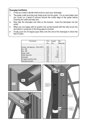 Instructions file Simplicity Lean-to Rainwater Kit