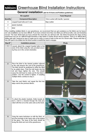 Instructions file Robinsons Blinds