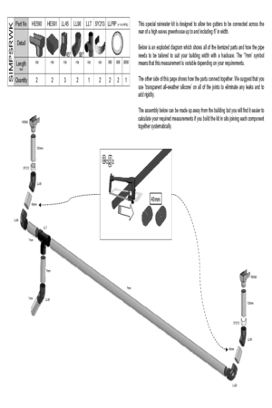 Instructions file Example of how to connect two gutters - Standard quick code '56' + quick codes ('878' x 1) + ('884' x 2) + ('879' x 1) + ('881' x 1) + ('2634' x 1?)   