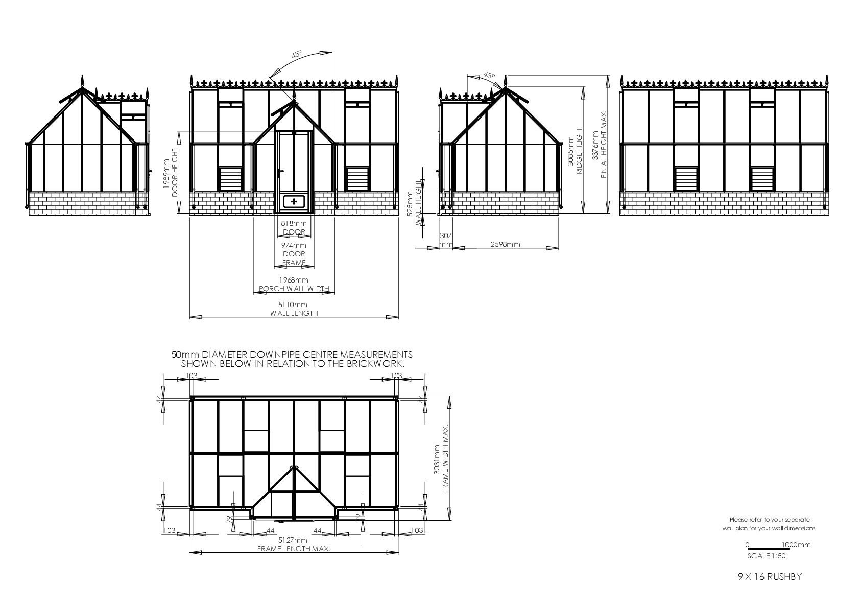 Instructions file 9 x 16 Rushby Dimensions