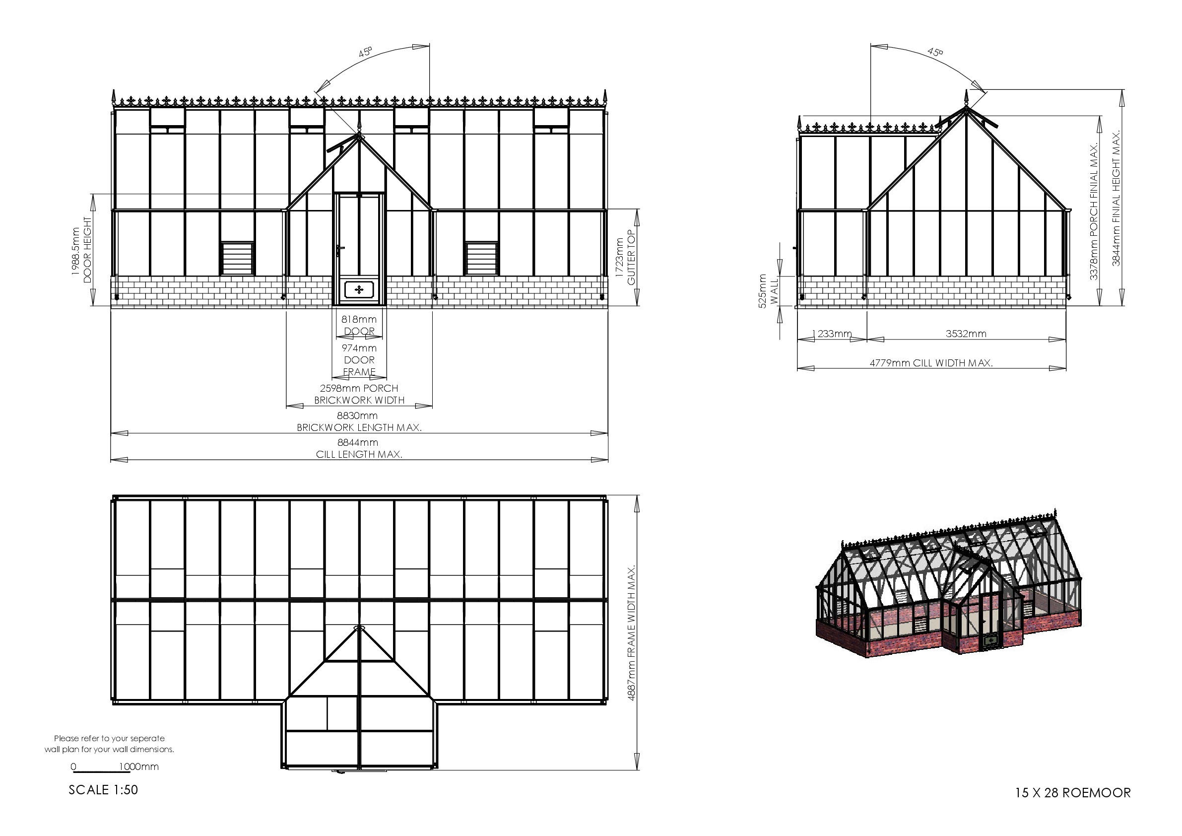 Instructions file 15 x 28 Roemoor Dimensions