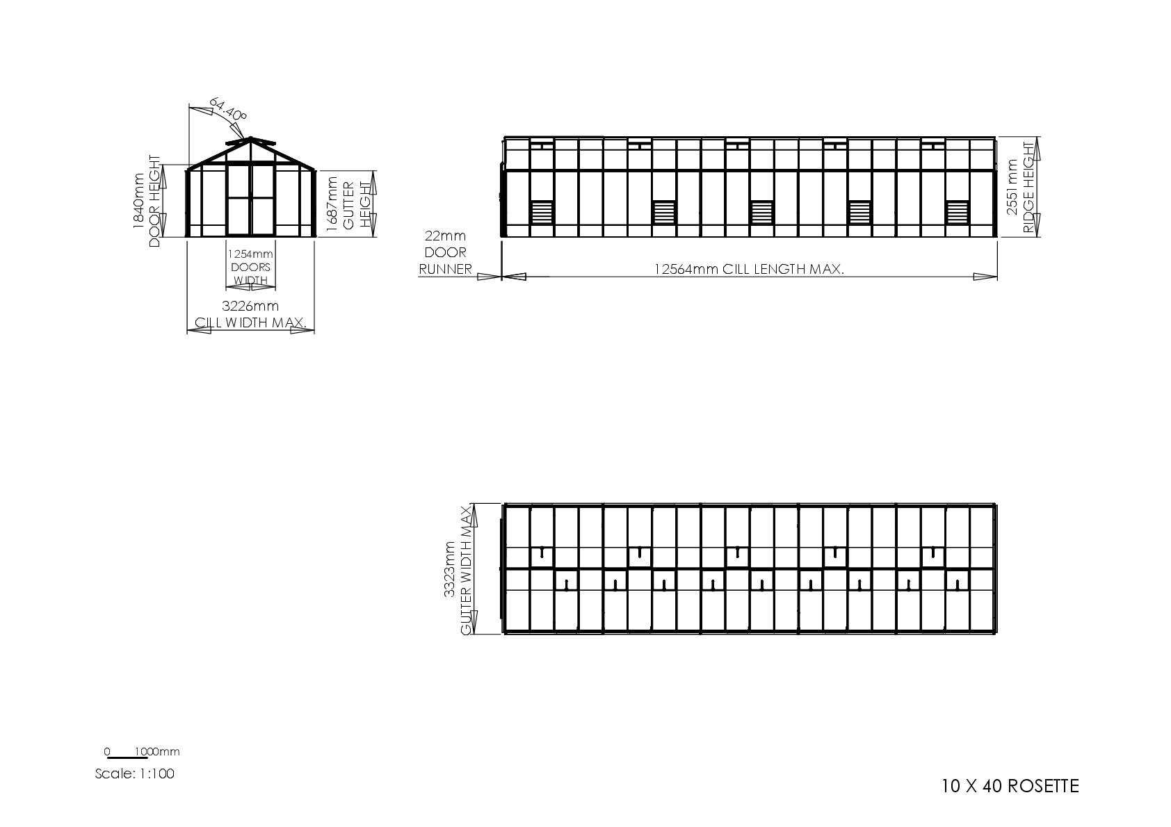 Instructions file 10 x 40 Rosette Dimensions