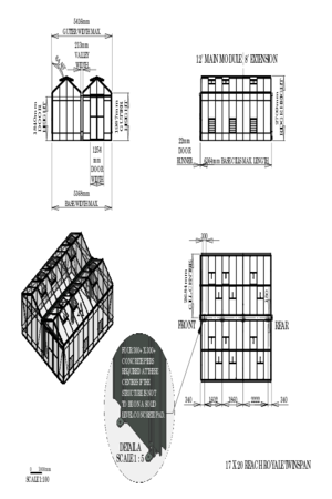 Instructions file 17 x 20 Reach Royale Twinspan Dimensions