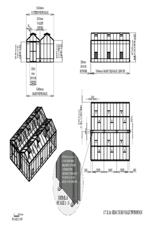 Instructions file 17 x 24 Reach Royale Twinspan Dimensions