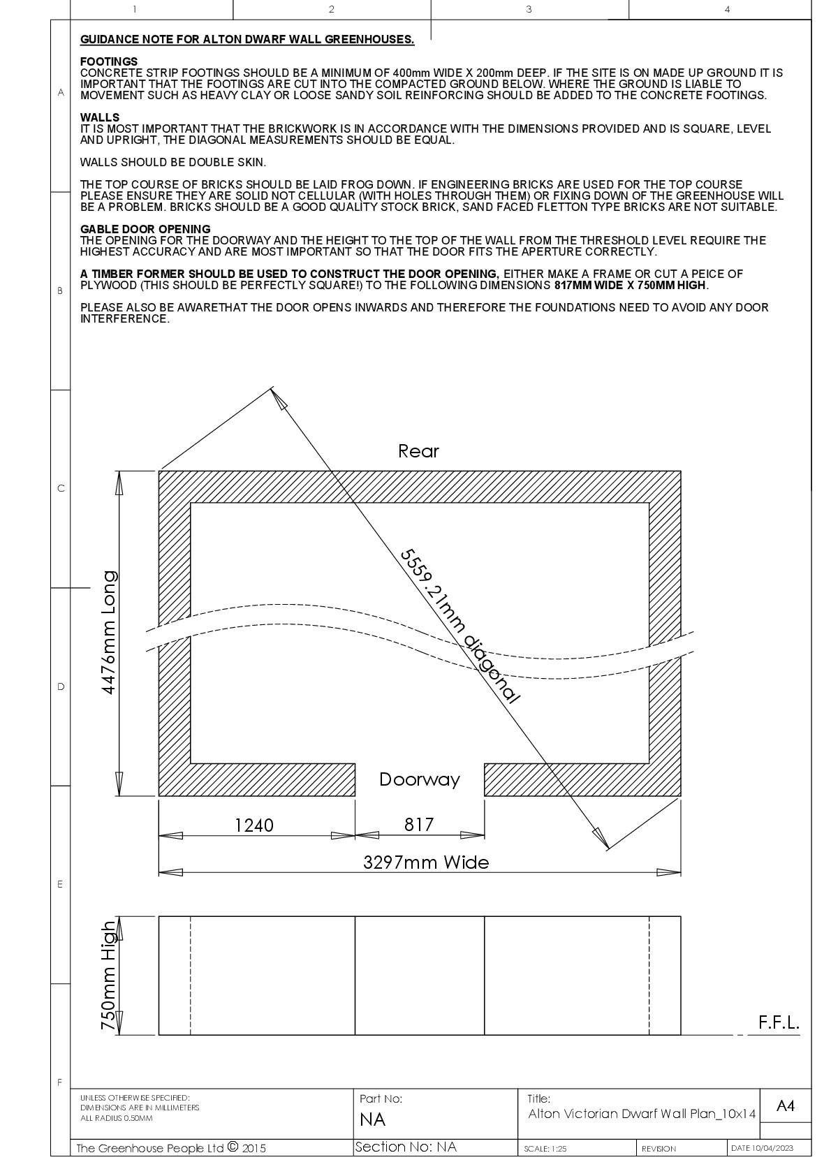 Instructions file Alton Victorian Dwarf Wall Plan_10x14_Oakham