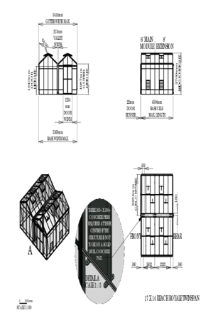 Instructions file 17 x 14 Reach Royale Twinspan Dimensions