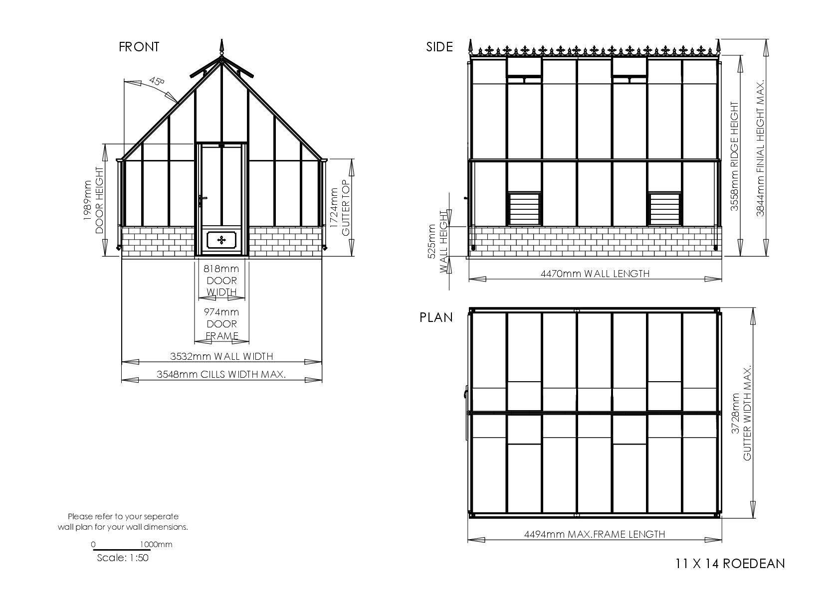 Instructions file 11 x 14 Roedean Dimensions