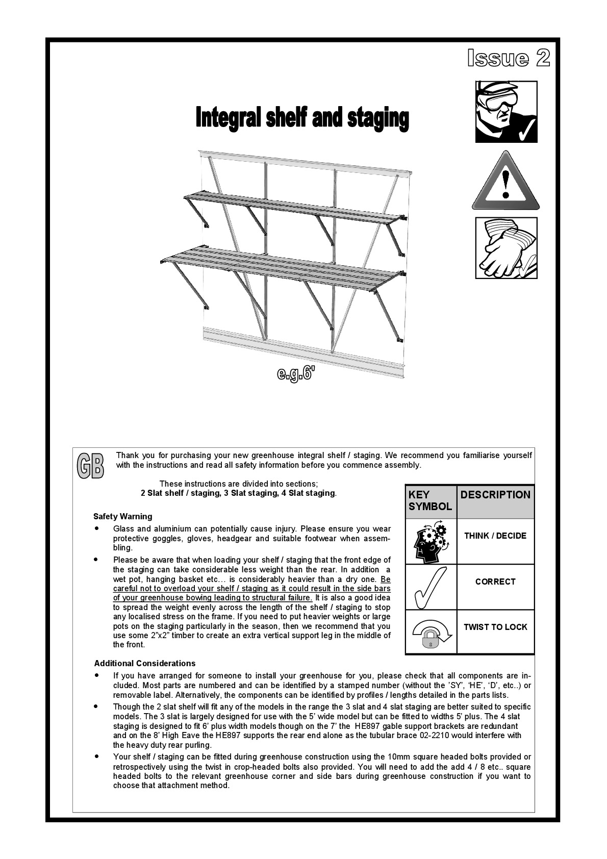 Instructions file Hercules Shelving and Staging Instructions (for York, Gloucester and Penrith models only) 