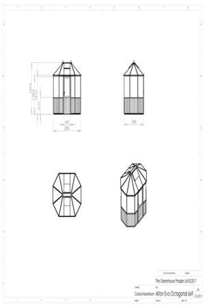 Instructions file Alton Evo Octagonal 6x9 Dimensions drawing
