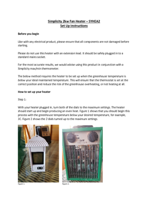 Instructions file Simplicity 2Kw Heater Set Up Instructions