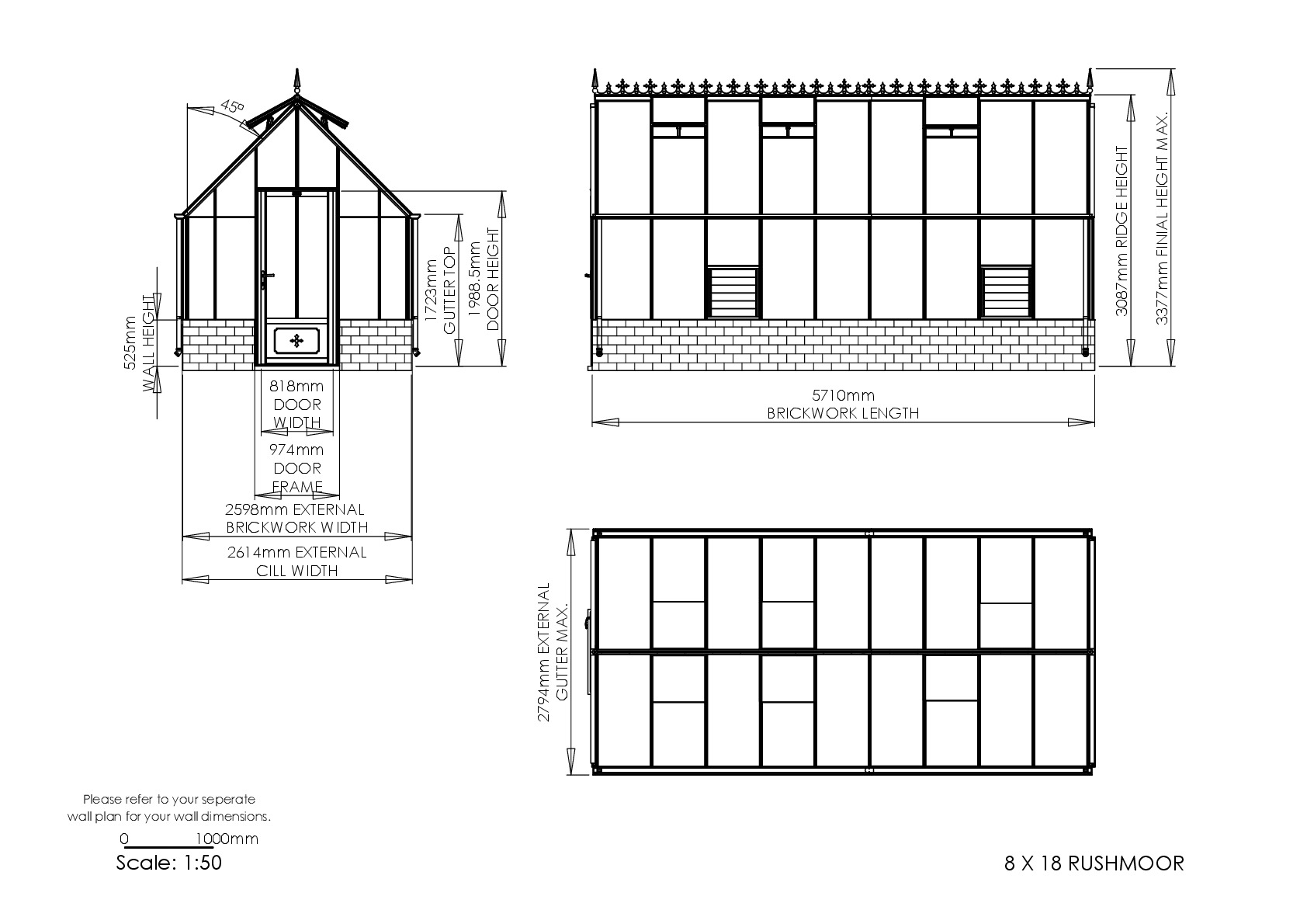 Instructions file 8 x 18 Rushmoor Dimensions