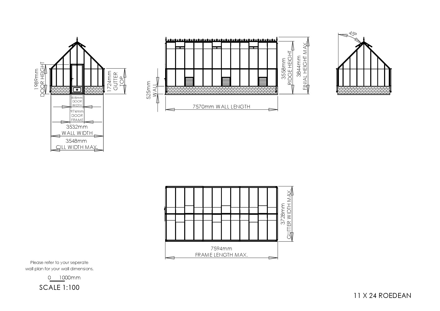 Instructions file 11 x 24 Roedean Dimensions