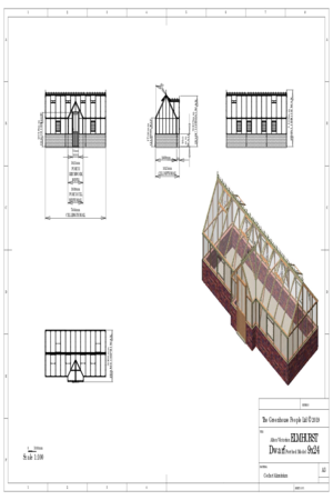 Instructions file Alton Victorian Elmhurst Porched Model 9x24 Dwarf Wall Dimensions Drawing