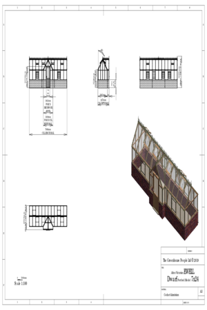 Instructions file Alton Victorian Ewell Porched Model 7x24 Dwarf Wall Dimensions Drawing