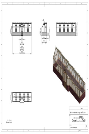 Instructions file Alton Victorian Ewell Porched Model 7x28 Dwarf Wall Dimensions Drawing