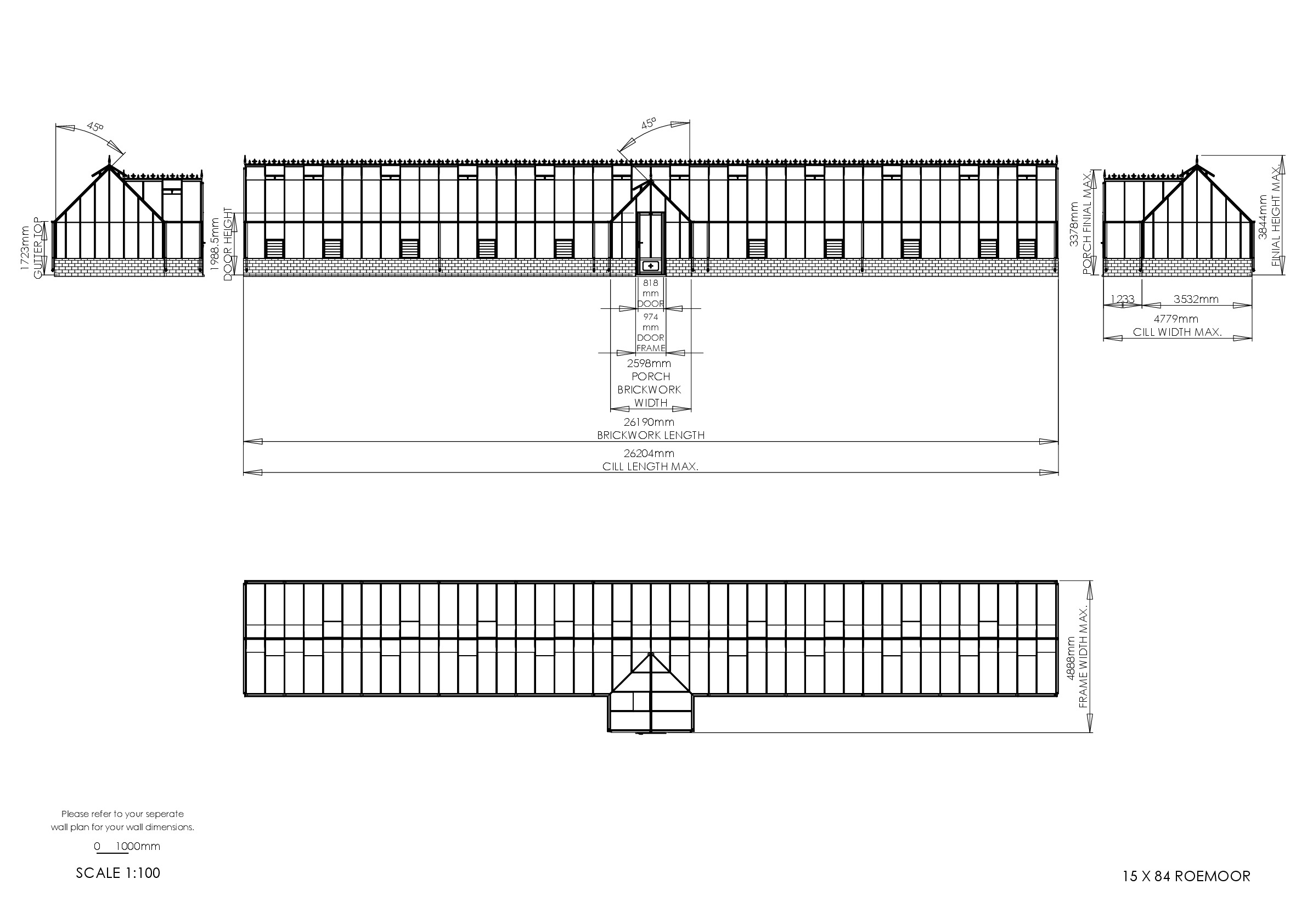 Instructions file 15 x 84 Roemoor Dimensions
