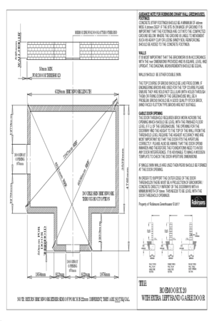 Instructions file 15 x 20 Roemoor Brickwork Dimensions extra door in LEFT