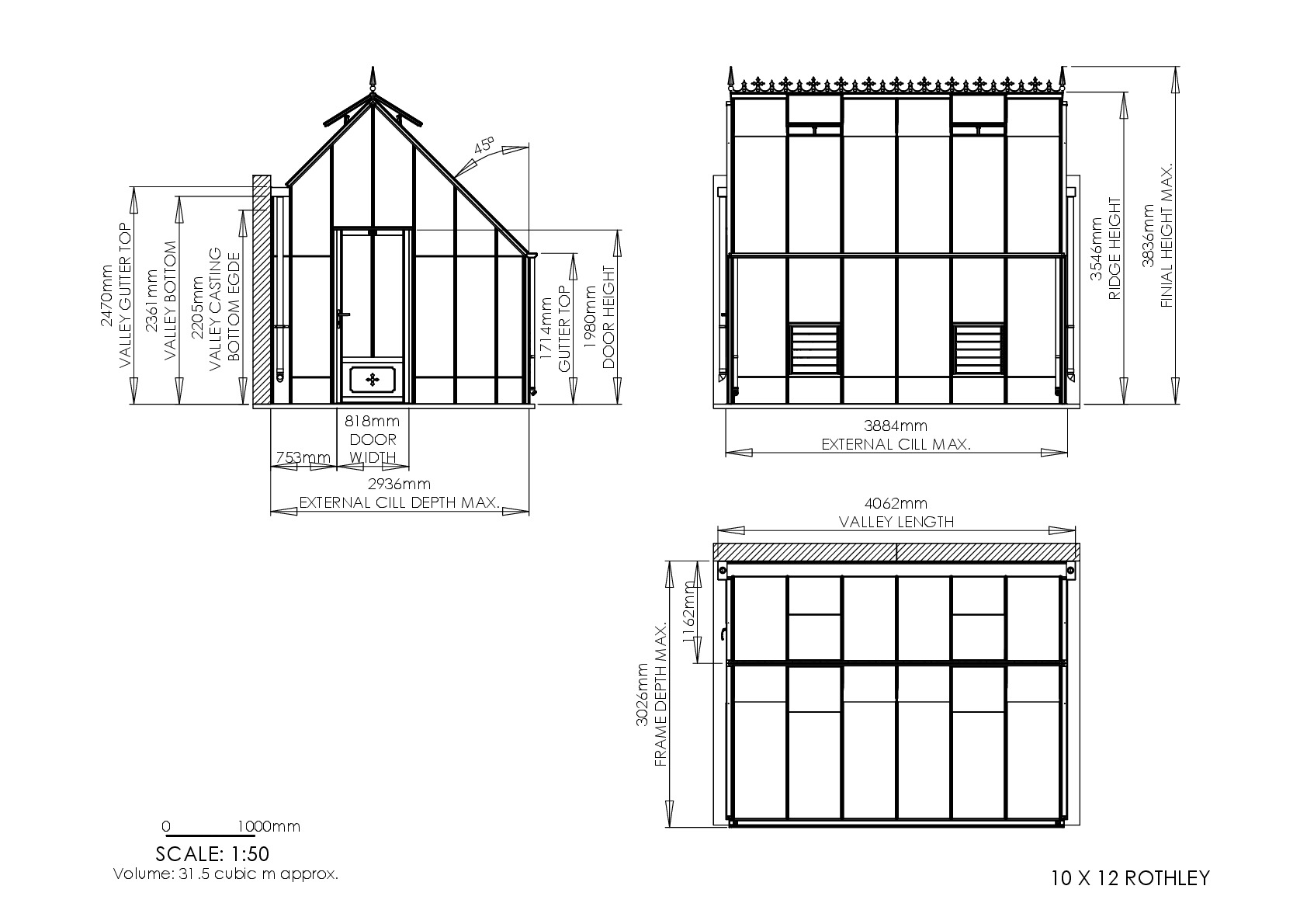 Instructions file 10 x 12 Rothley Dimensions