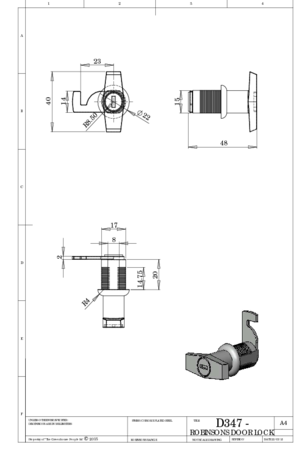 Instructions file D347 dimensions