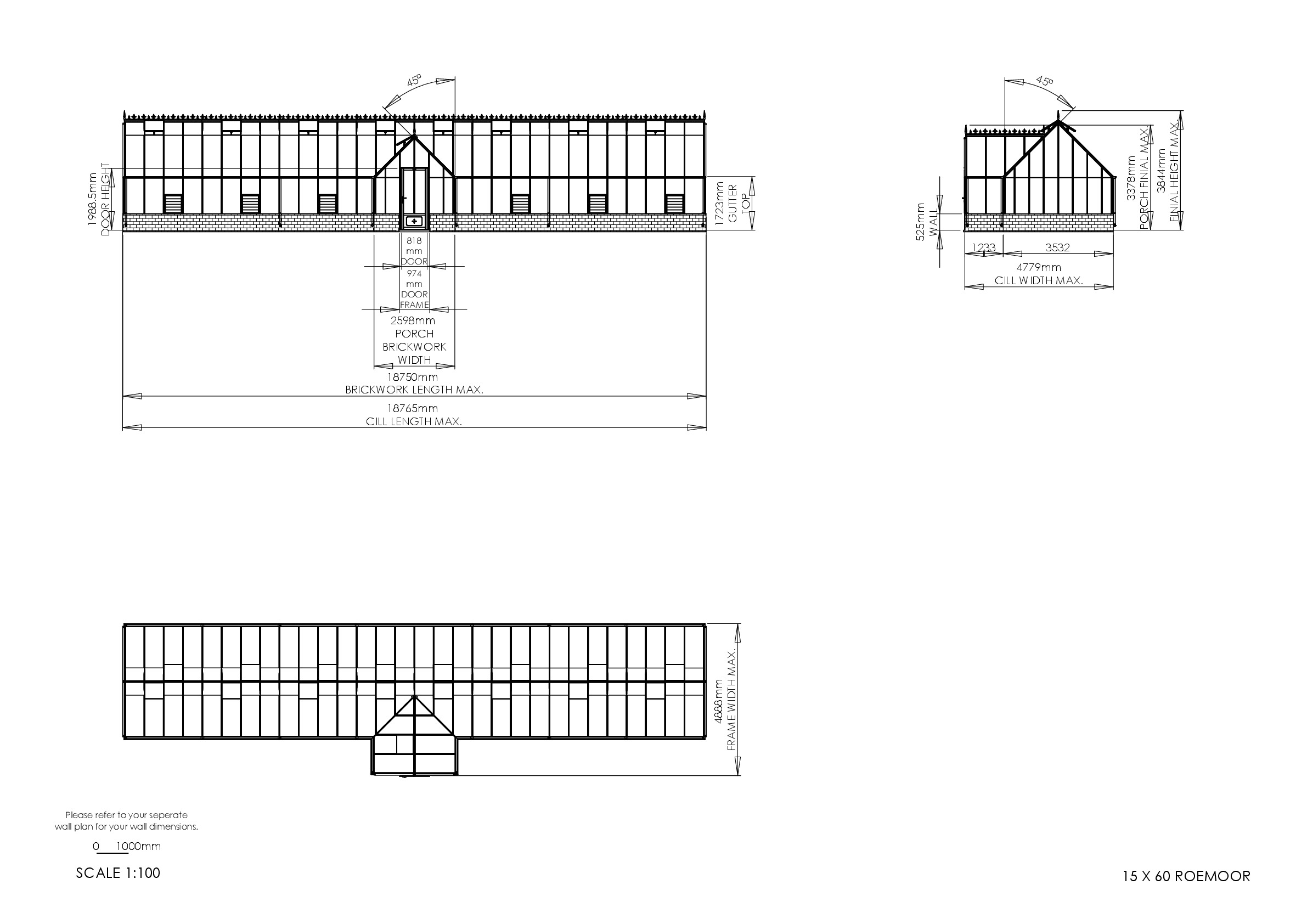 Instructions file 15 x 60 Roemoor Dimensions