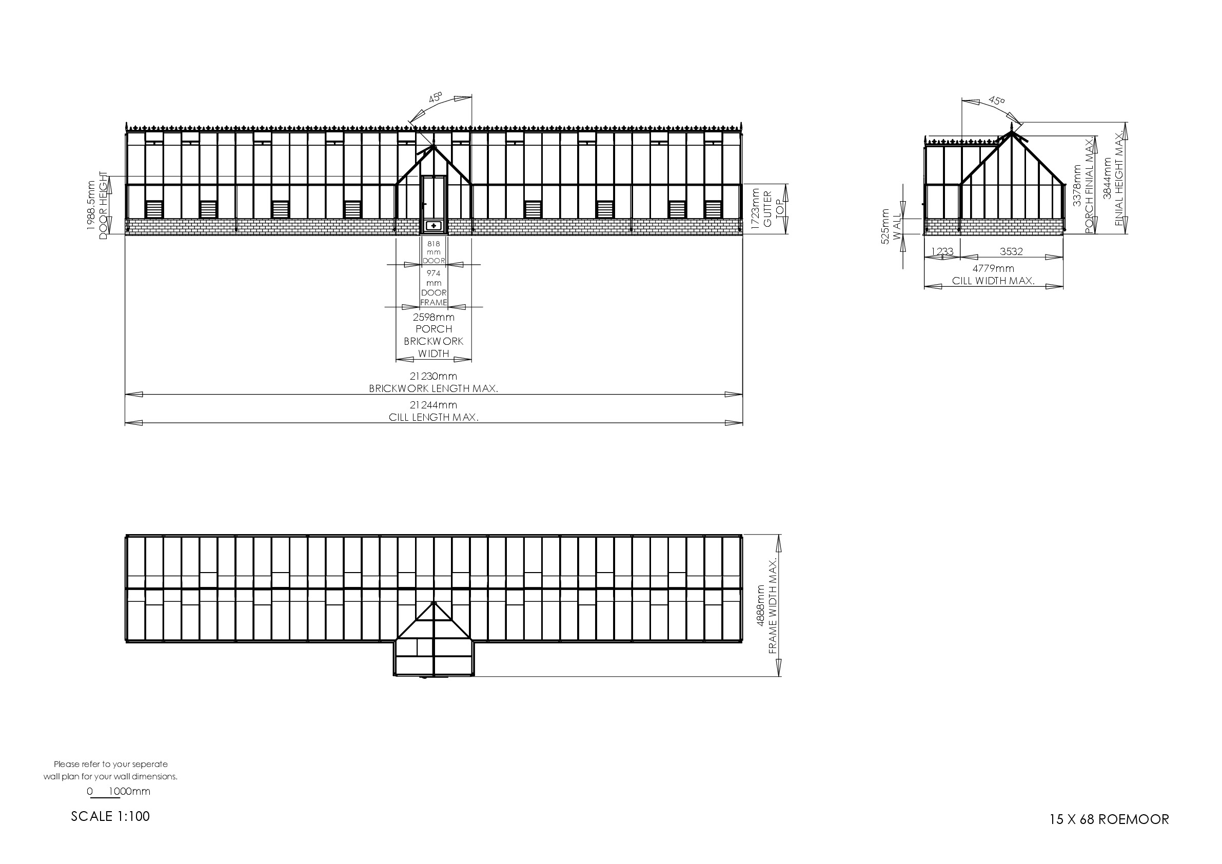 Instructions file 15 x 68 Roemoor Dimensions