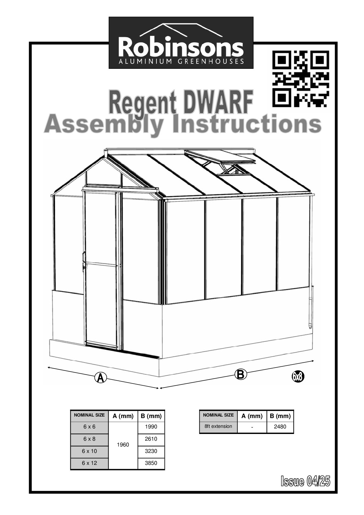 Instructions file Regent dwarf wall greenhouse
