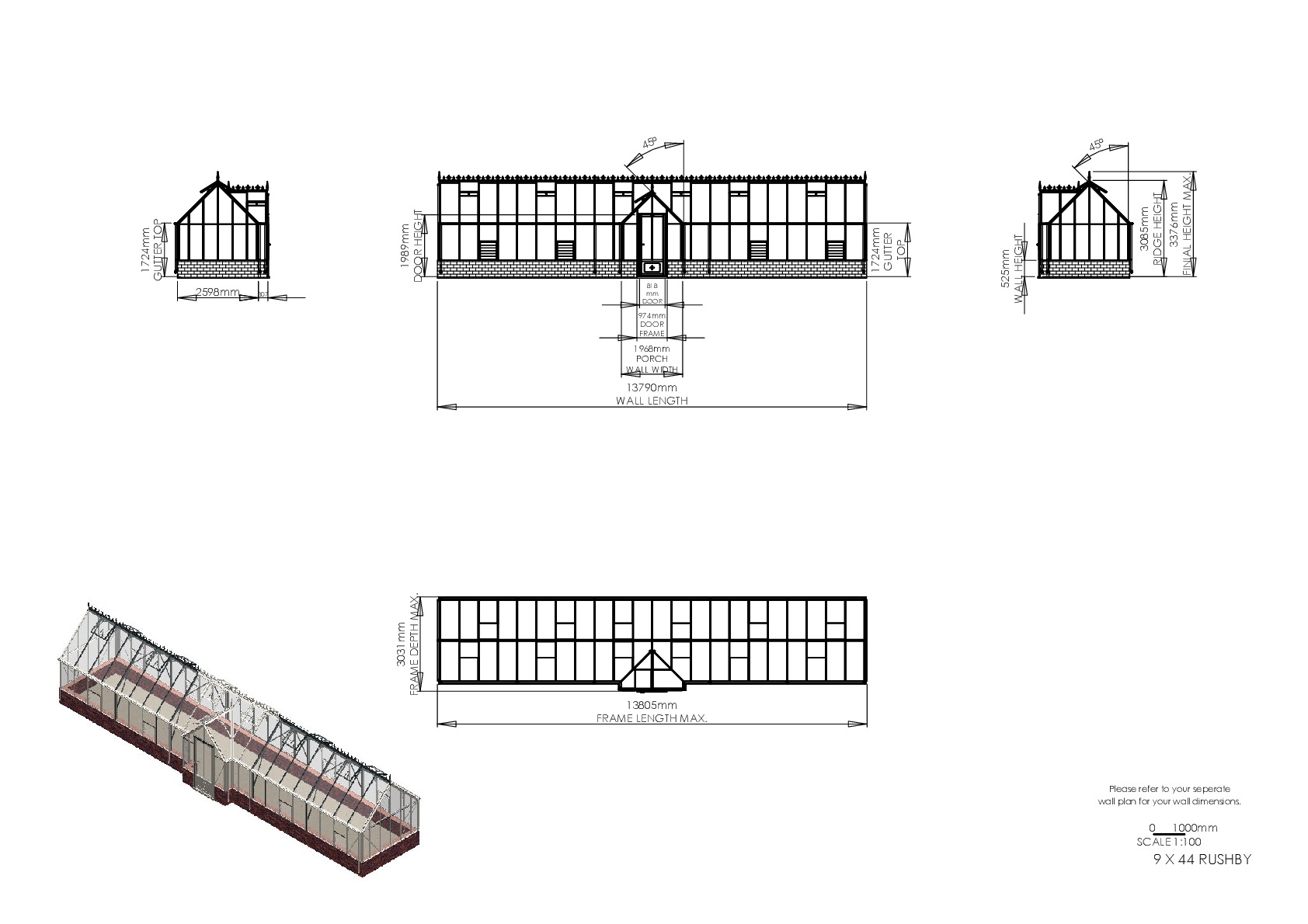 Instructions file 9 x 44 Rushby Dimensions