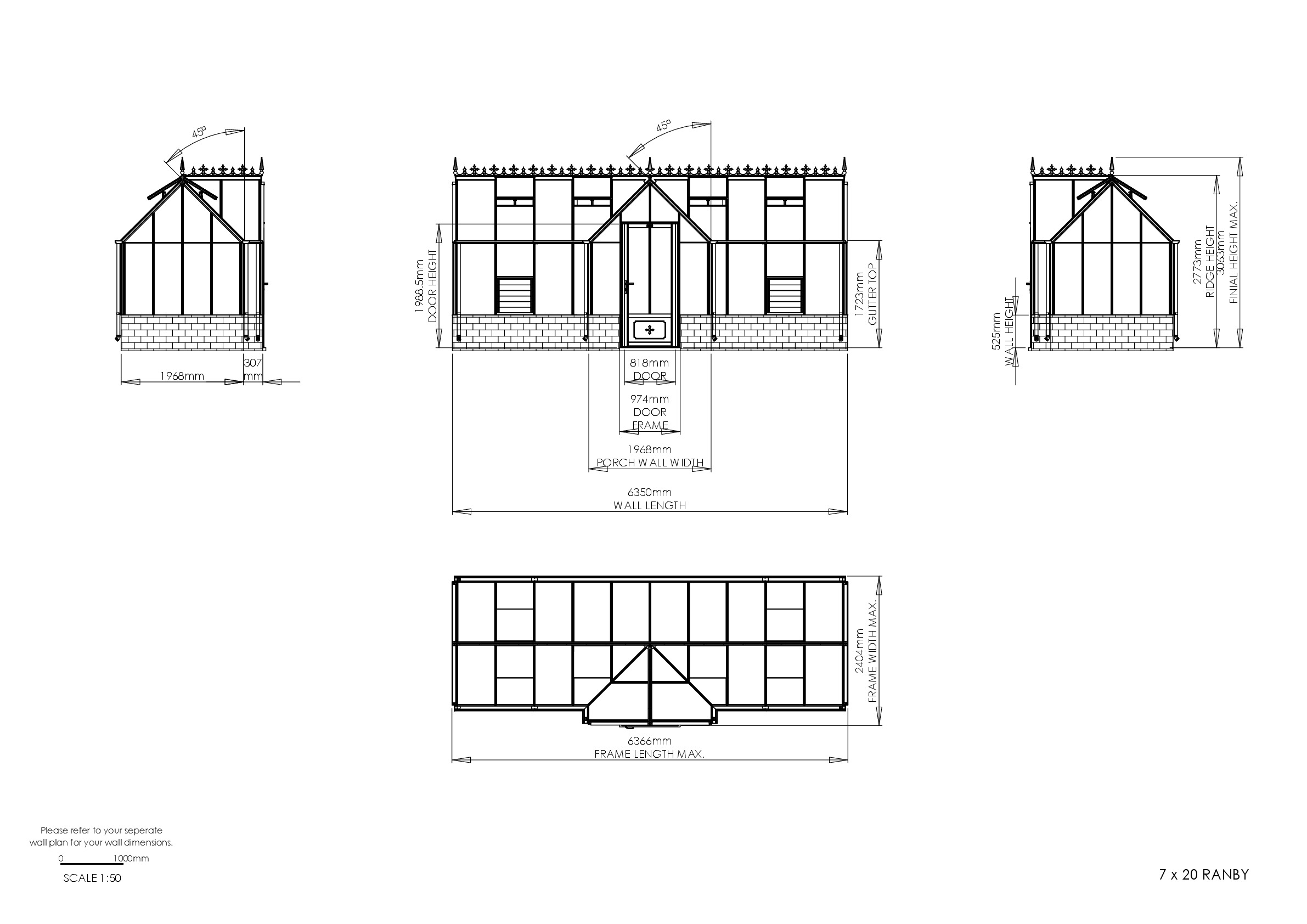 Instructions file 7 x 20 Ranby Dimensions