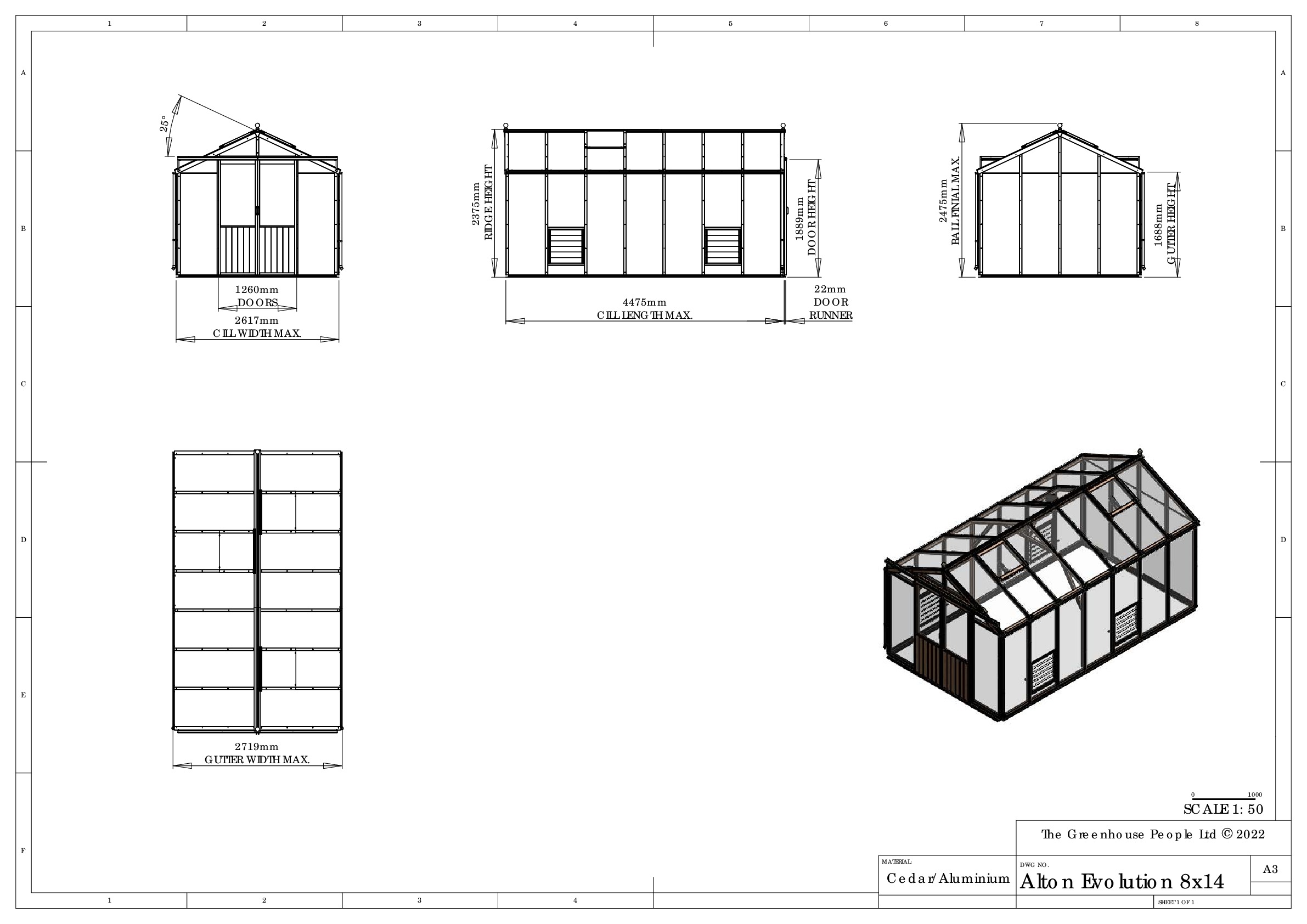 Instructions file 8 x 14 Evolution Building Dimensions