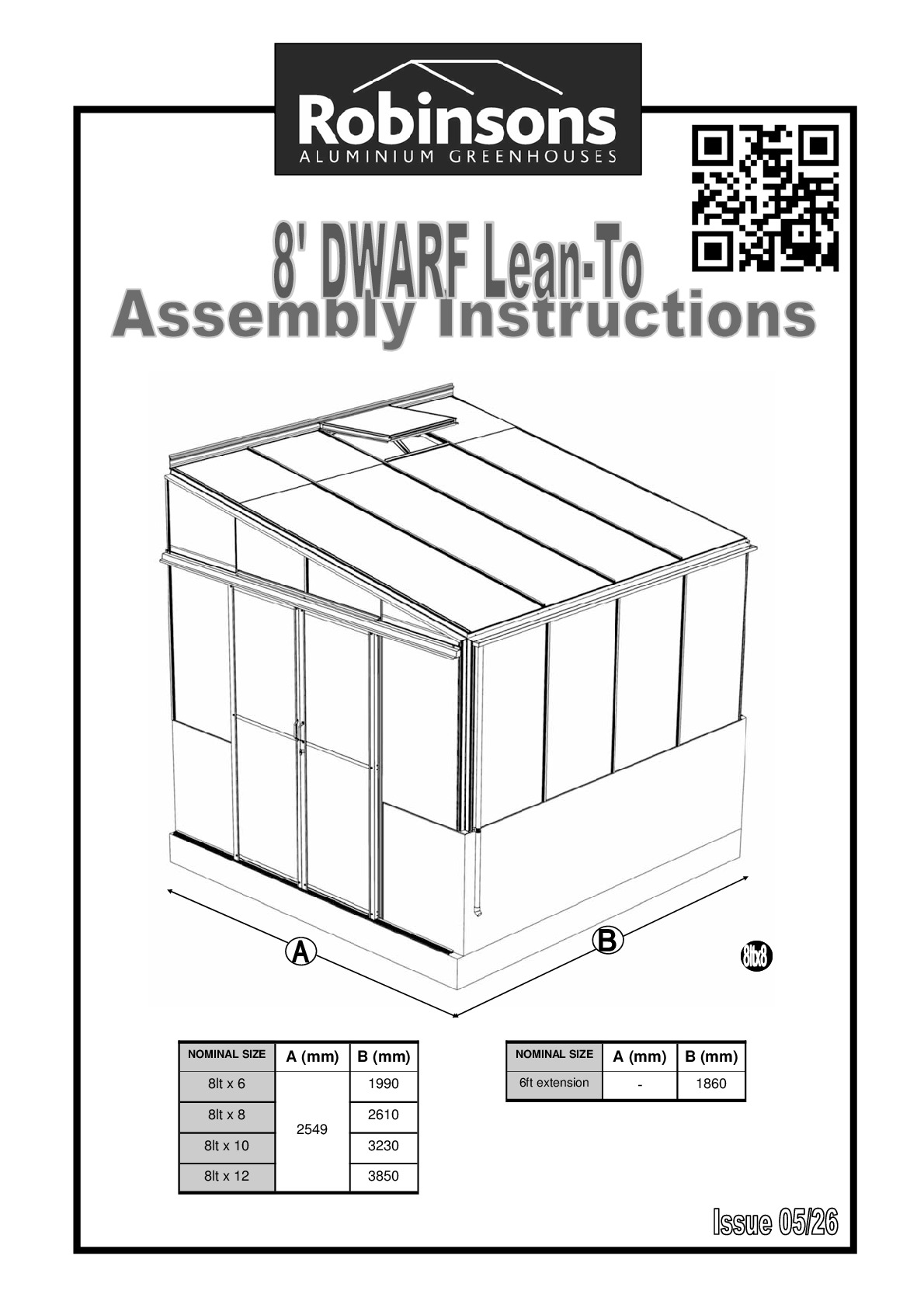 Instructions file Robinsons 8ft dwarf wall lean-to	