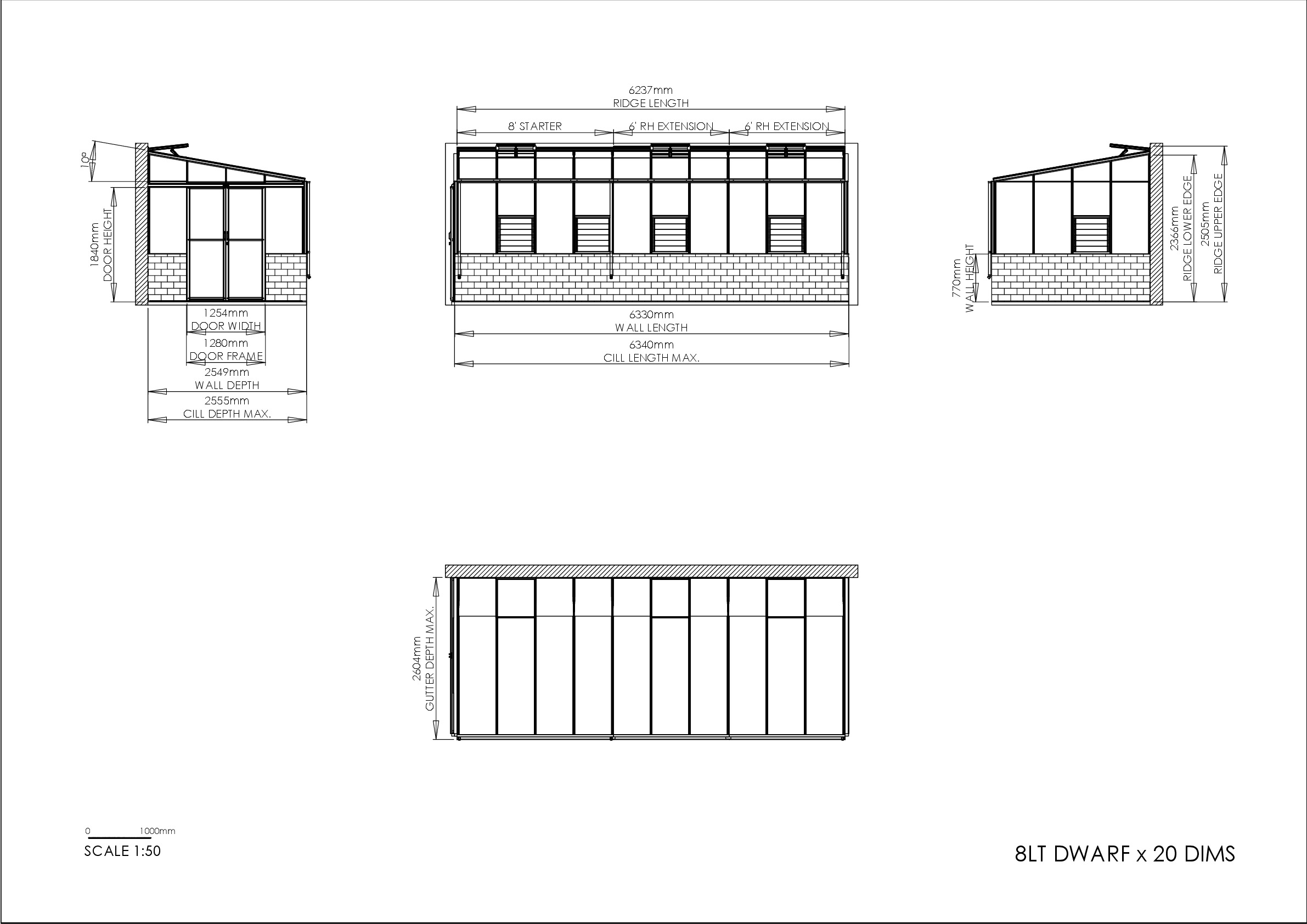 Instructions file 8LT DWARF  x 20 Dimensions