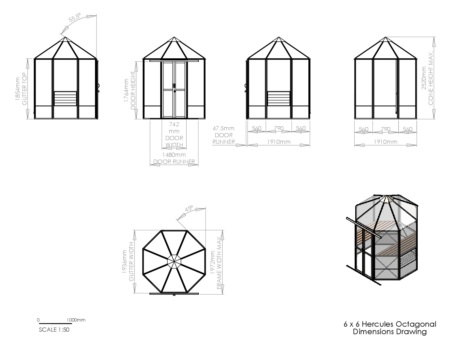 Instructions file 6 x 6 Herc Octagonal Dimensions