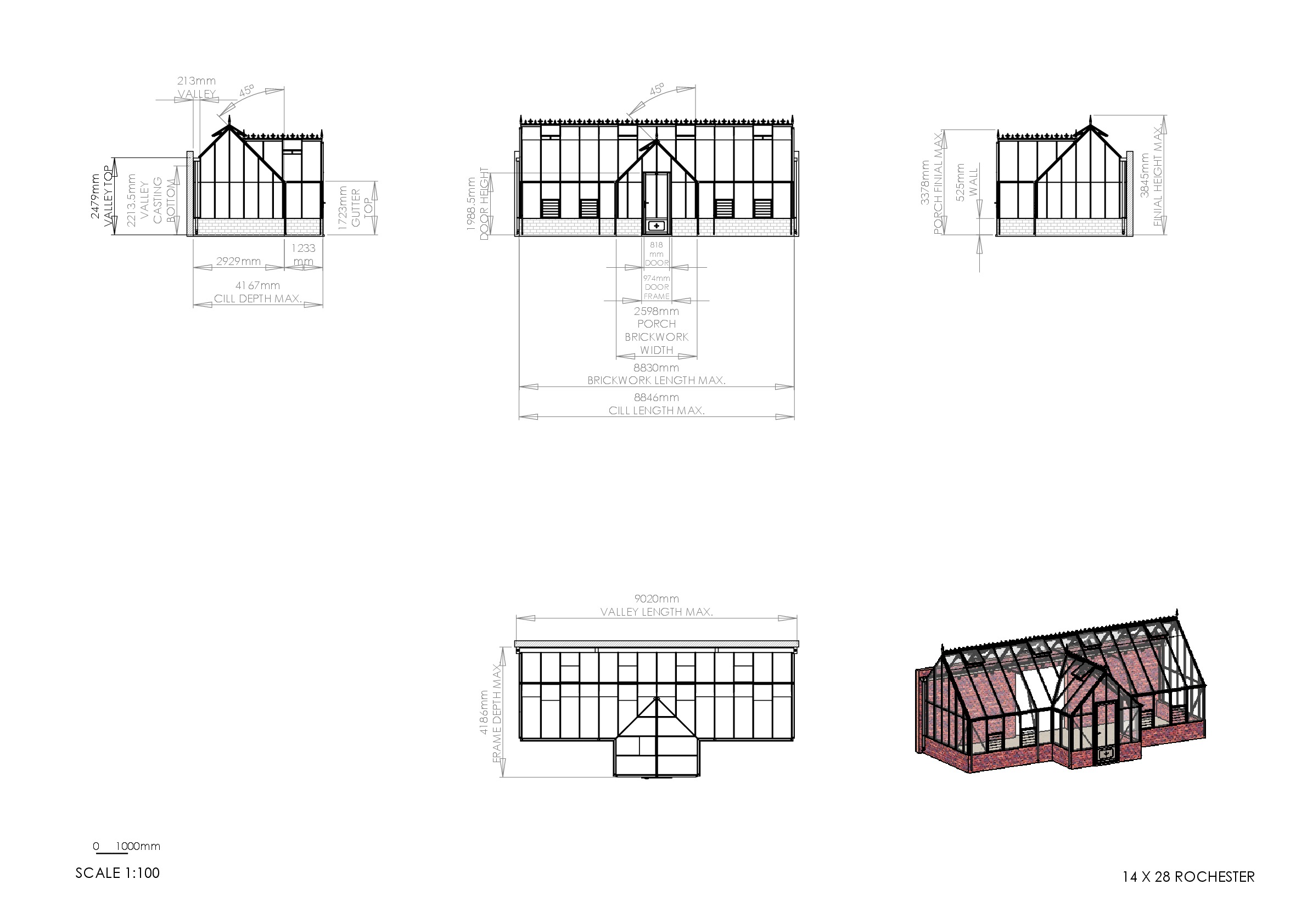 Instructions file 14 x 28 Rochester Dimensions Drawing
