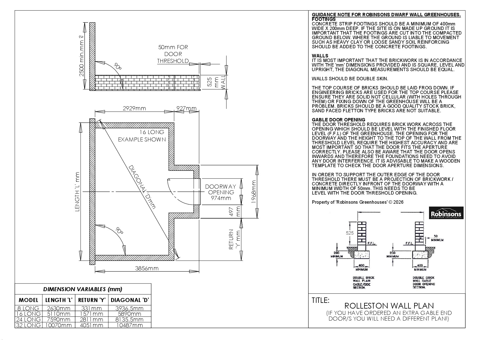 Instructions file Rolleston Wall Plan