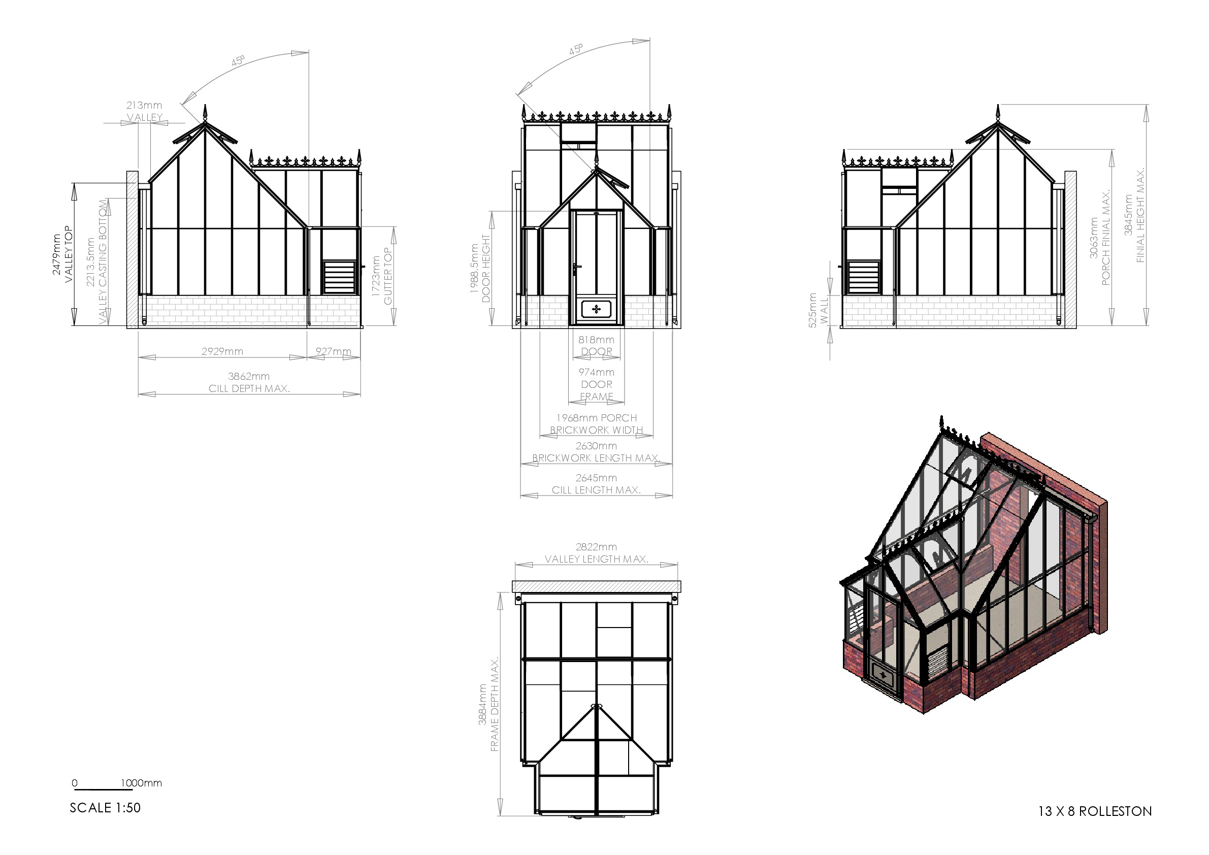 Instructions file 13 x 8 Rolleston Dimensions Drawing
