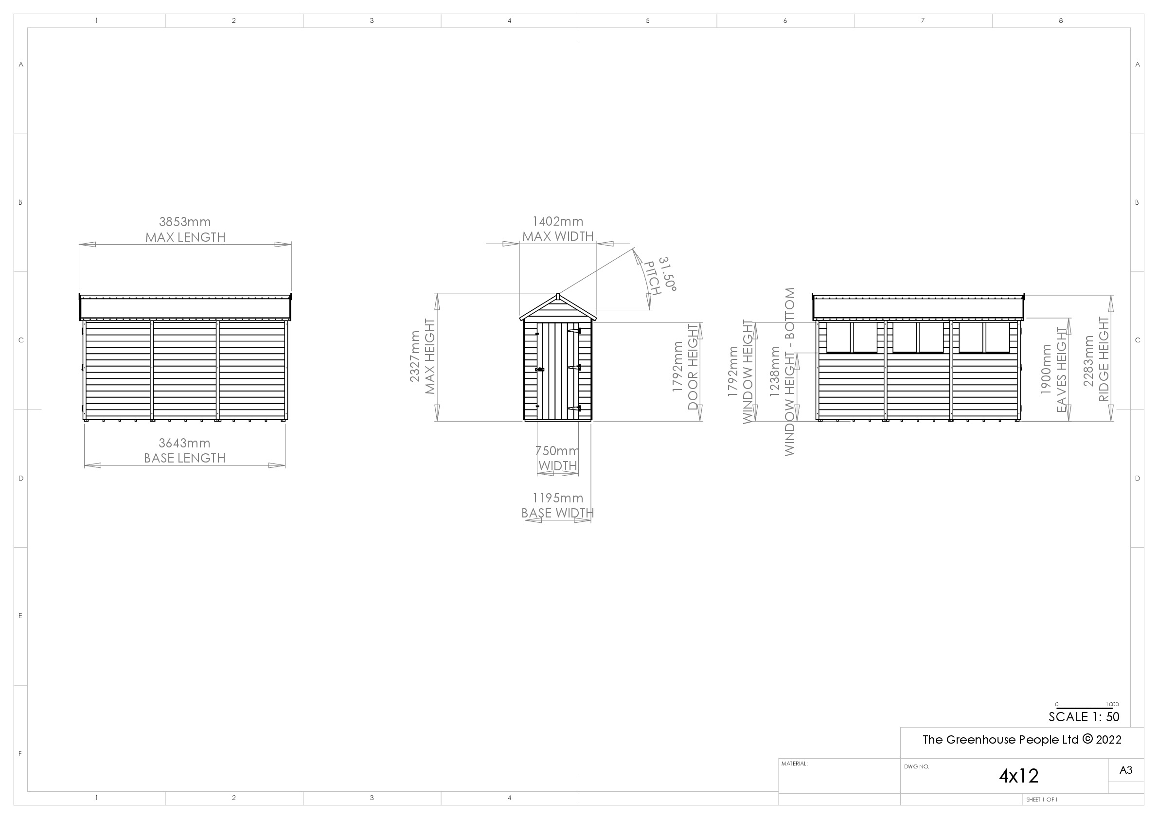 Instructions file 4 x 12 Apex Shedfast Dimensions