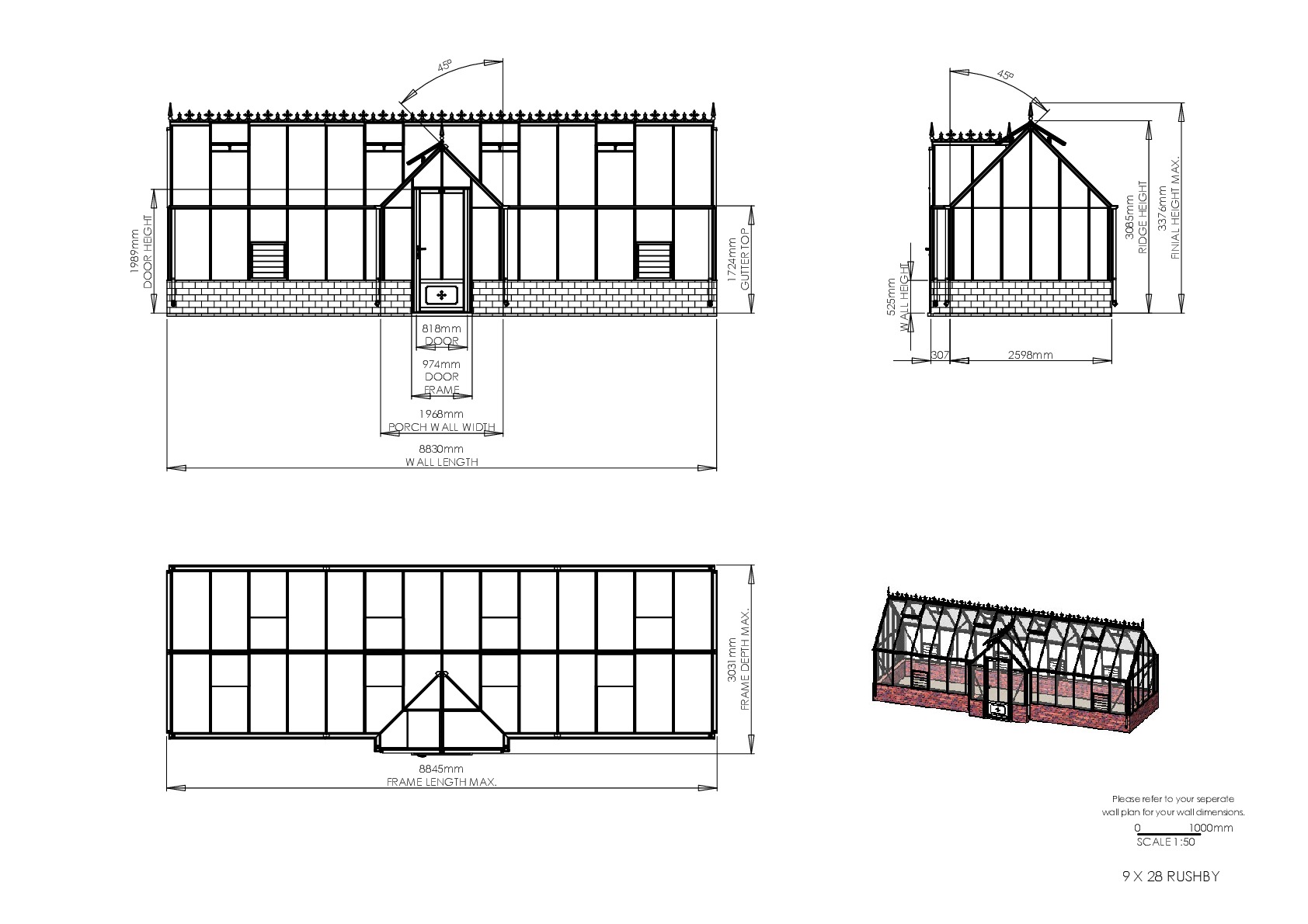 Instructions file 9 x 28 Rushby Dimensions