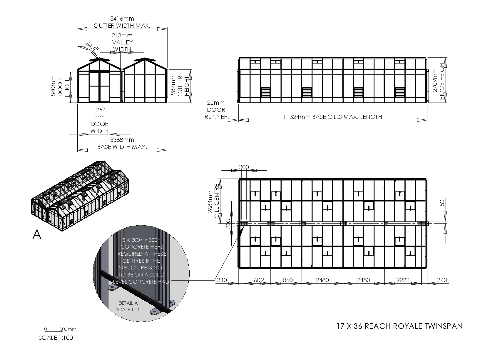 Instructions file 17 x 36 Reach Royale Twinspan Dimensions