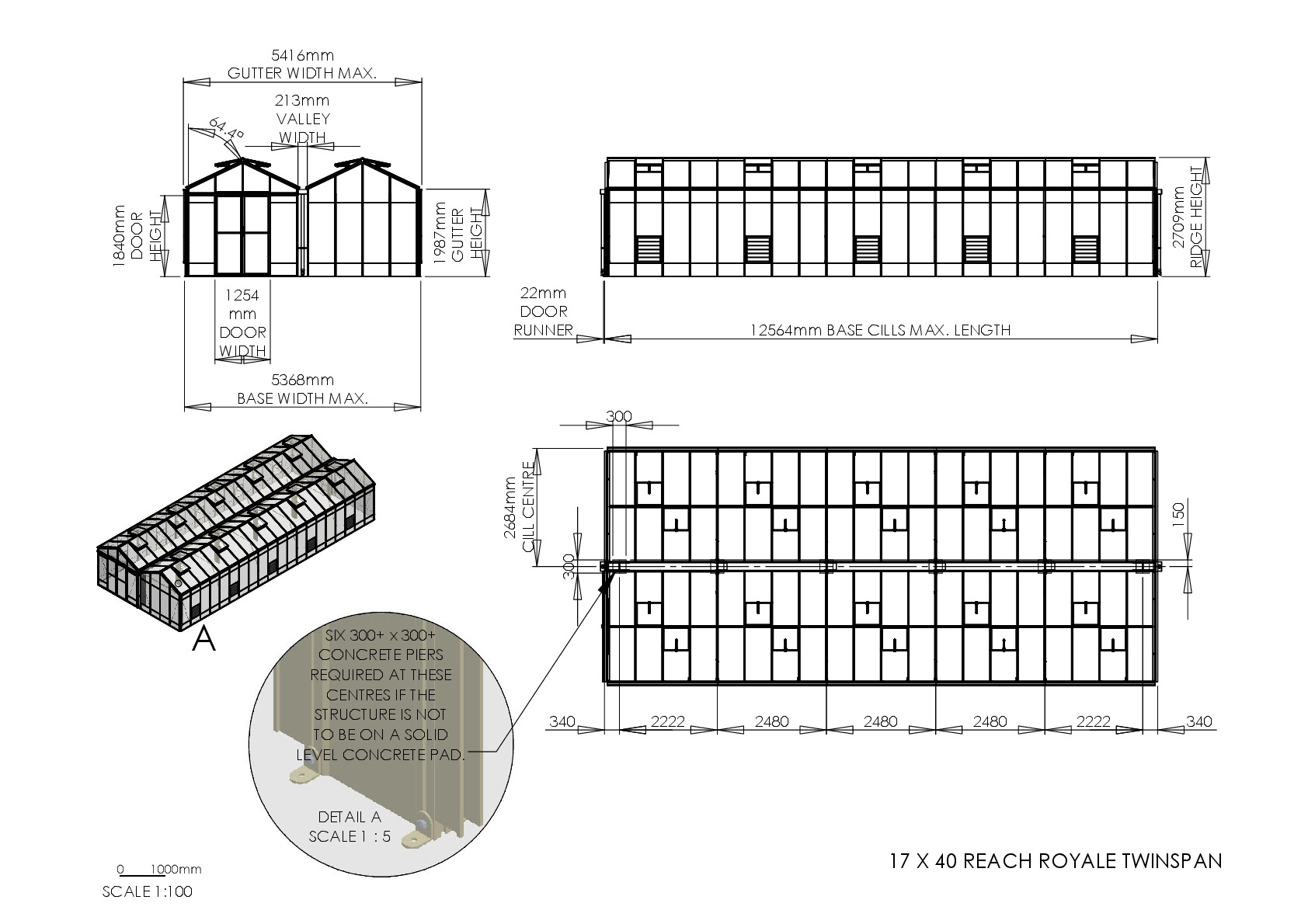 Instructions file 17 X 40 Reach Royale Twinspan Dimensions	