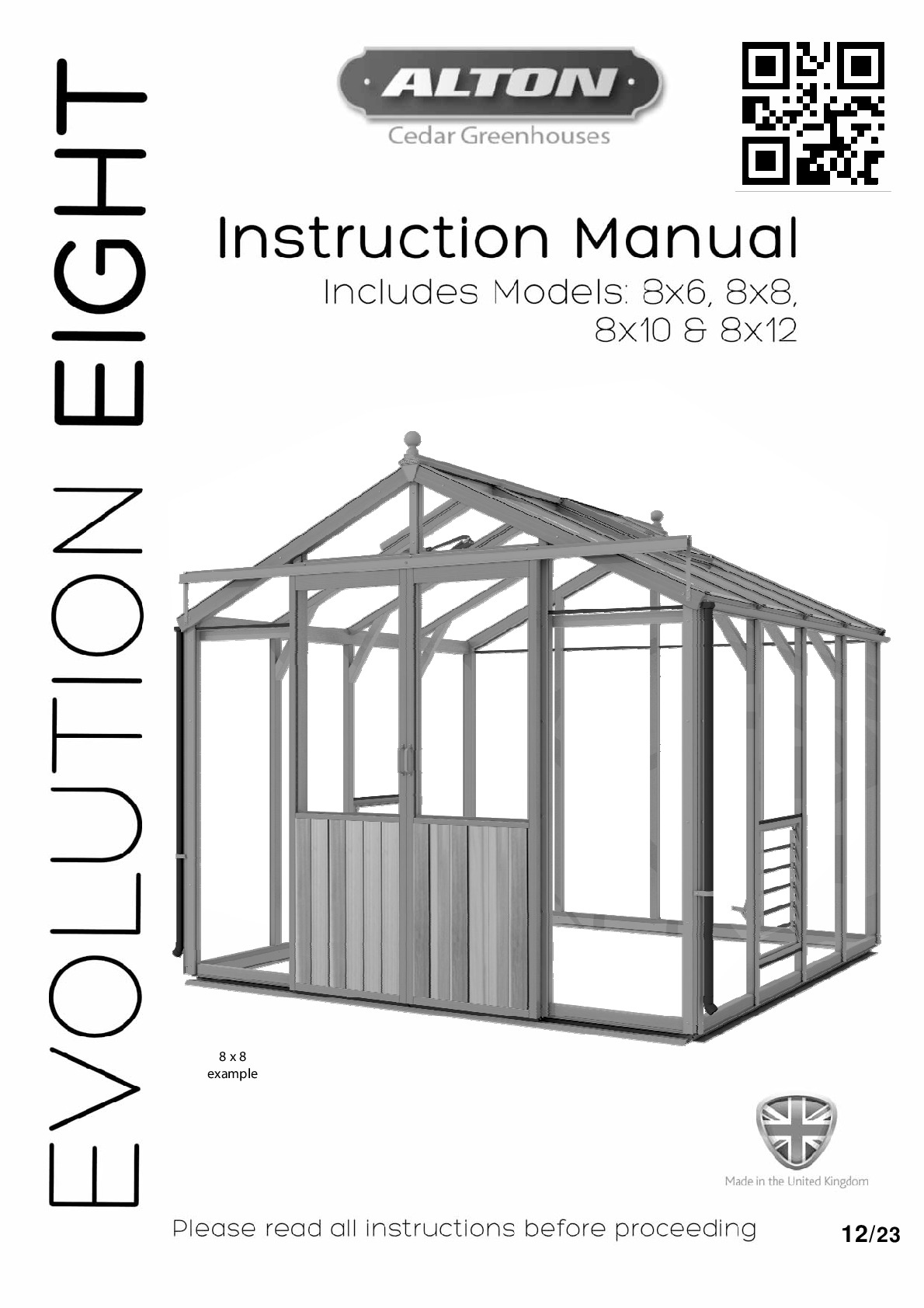 Instructions file Alton Evolution Eight greenhouse instructions
