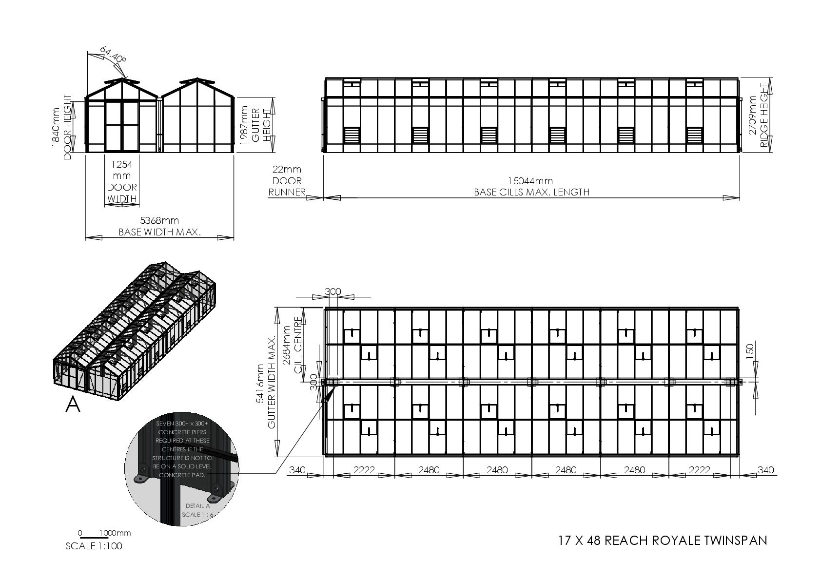 Instructions file 17 X 48 Reach Royale Twinspan Dimensions	