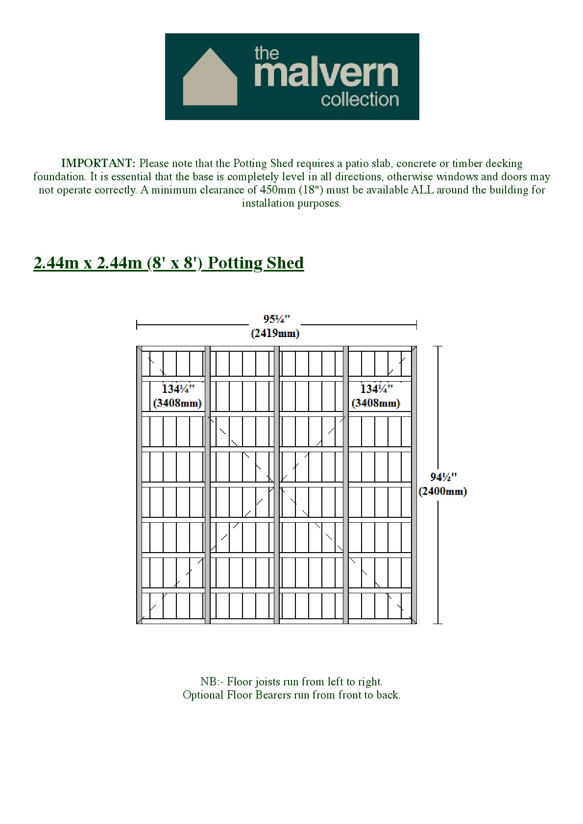 Instructions file Potting shed 8x8 Baseplan