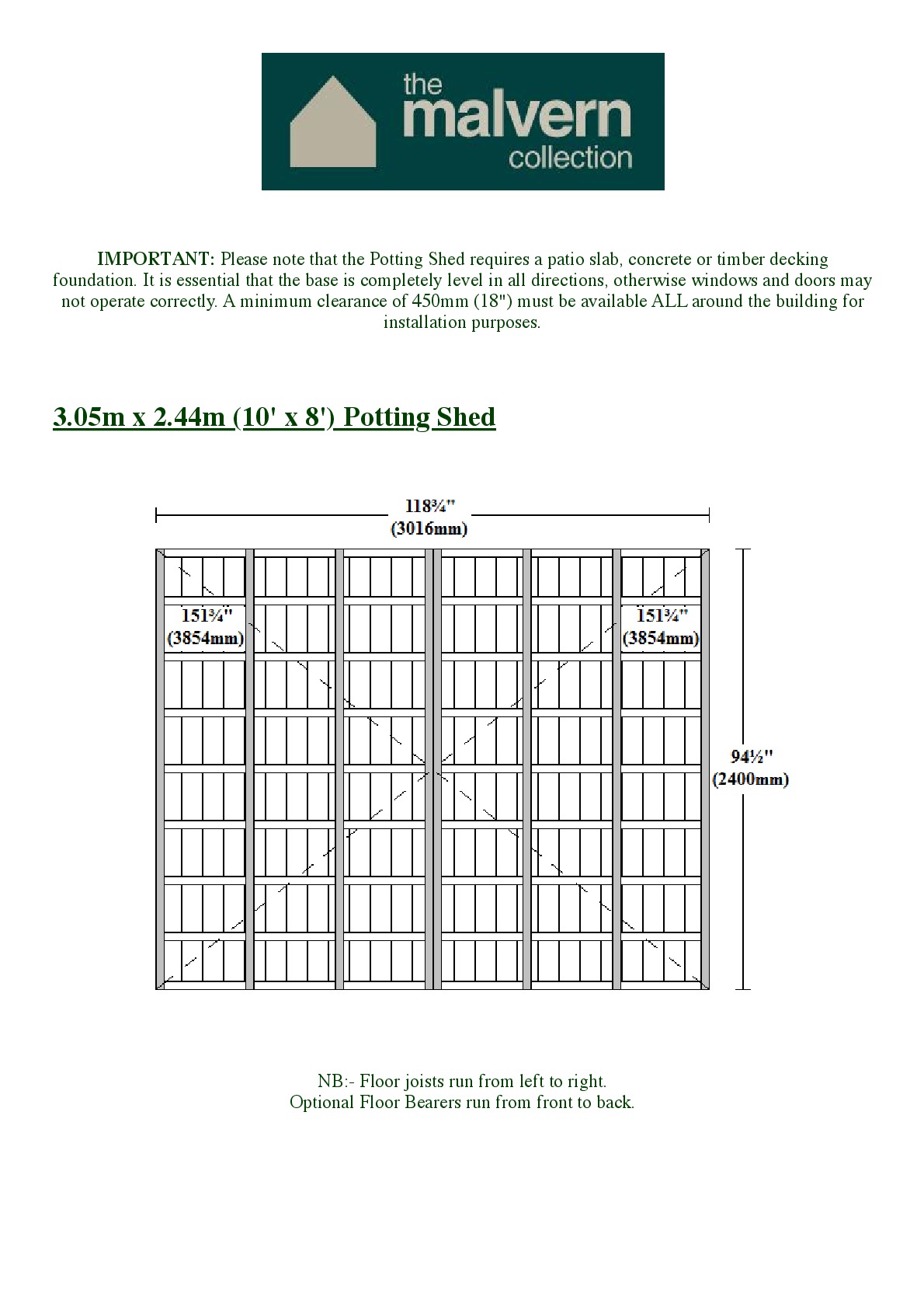 Instructions file Potting shed 10x8 Baseplan