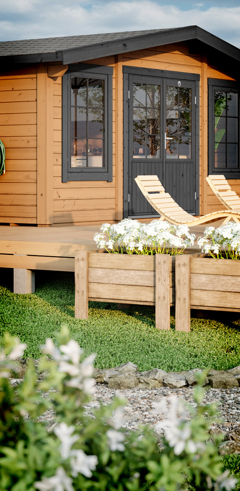 Lillevilla Apex Log Cabin from the Greenhouse People.