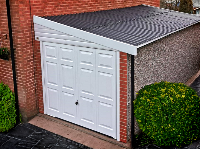 Lidget Compton concrete lean to garage