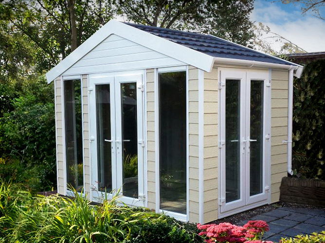 Lidget Compton concrete garden rooms