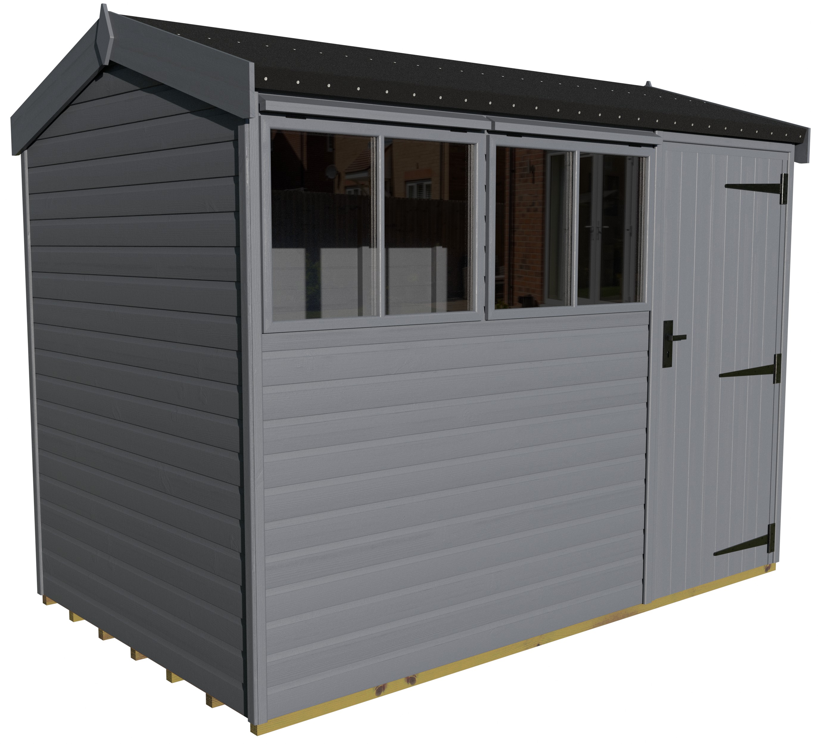 Malvern Heavy Duty Pavilion 6ft deep Fleet Grey 10ft x 6ft