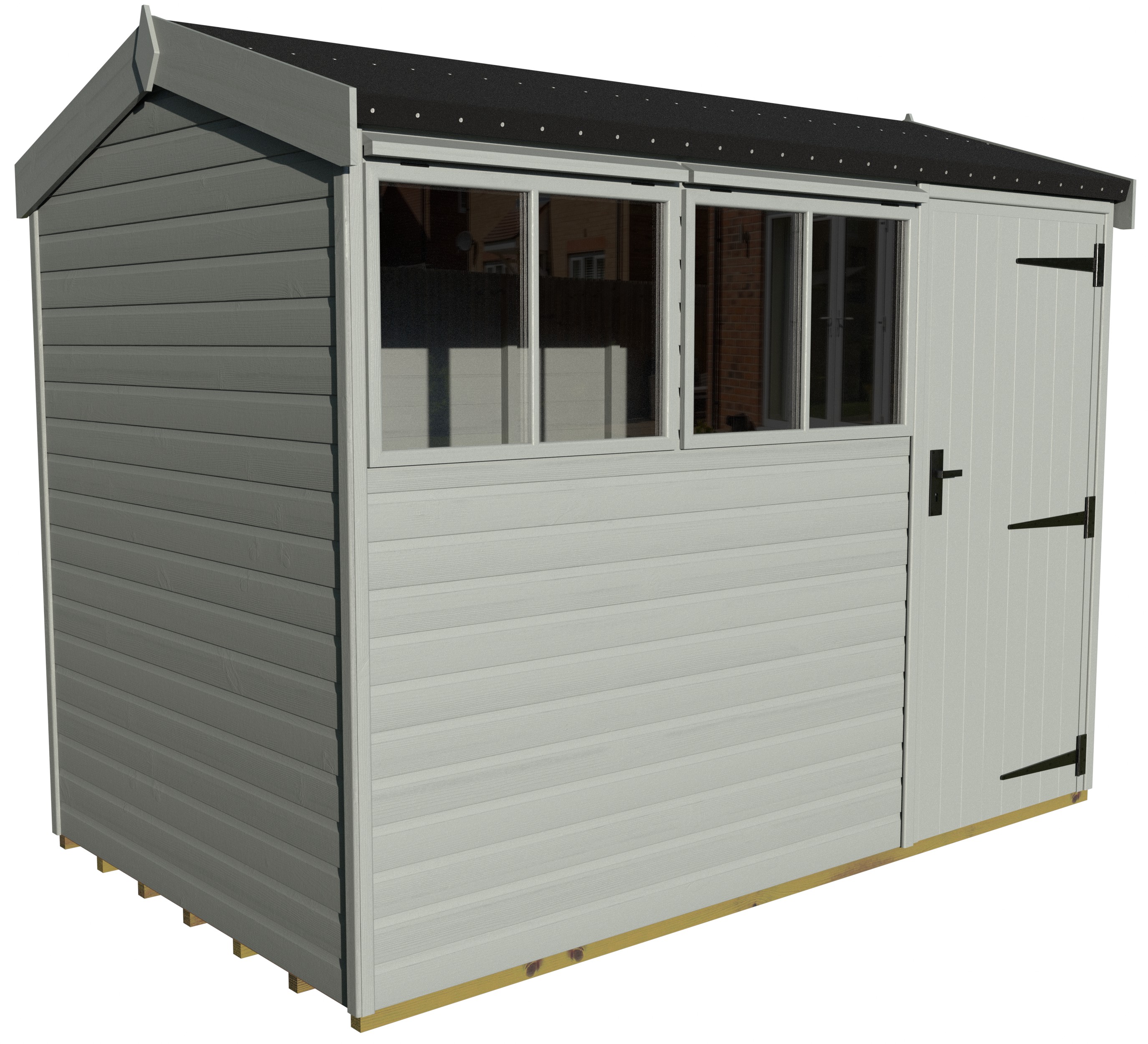 Malvern Heavy Duty Pavilion 6ft deep Olive Grey 10ft x 6ft