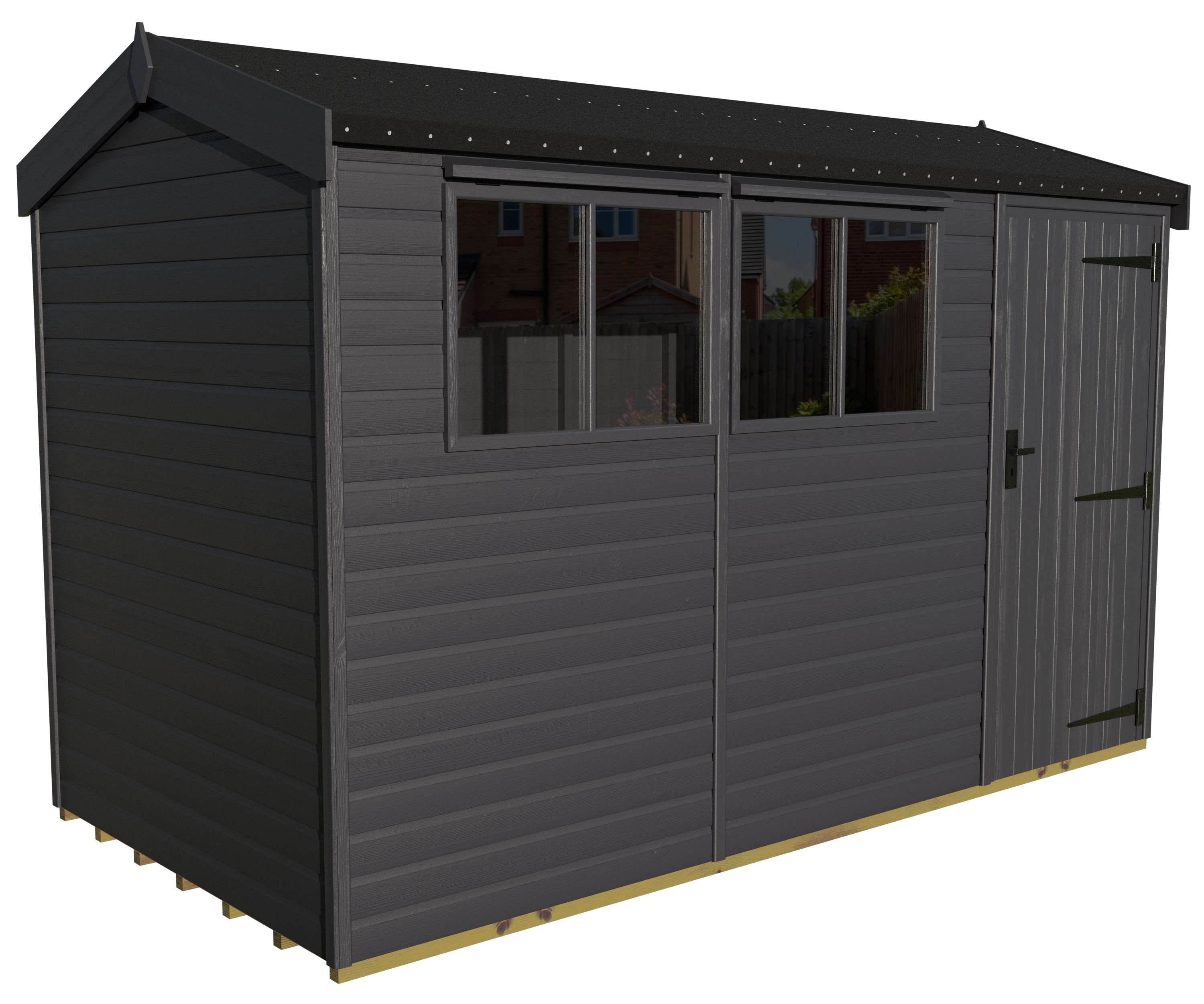 Malvern Heavy Duty Pavilion 6ft deep Graphite Grey 12ft x 6ft