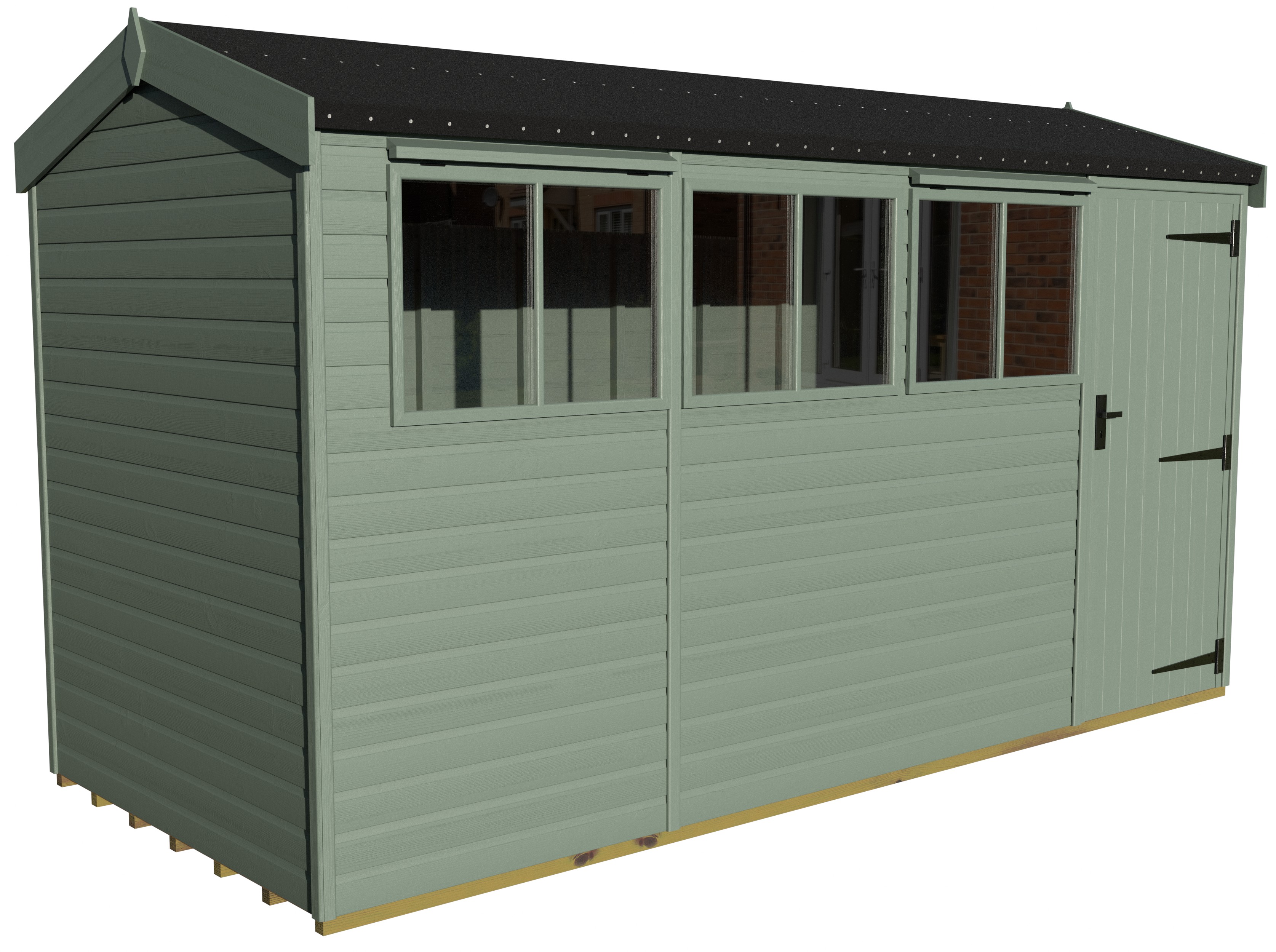 Malvern Heavy Duty Pavilion 6ft deep Malvern Green 14ft x 6ft